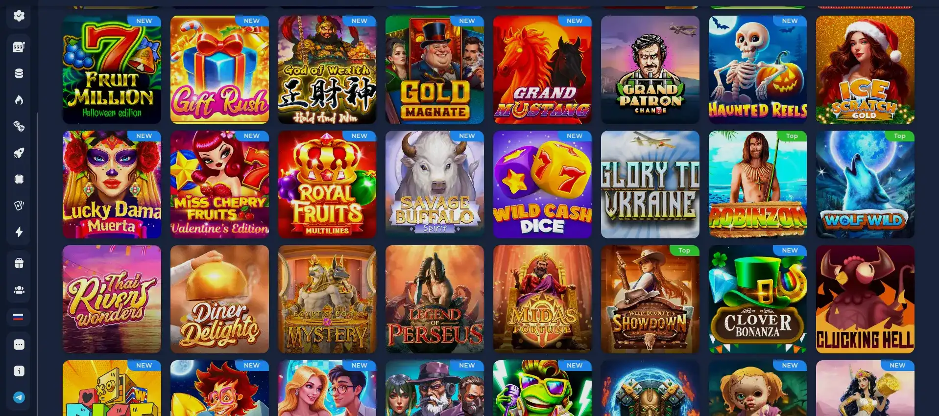 Интерфейс казино Атом на компьютере и телефоне